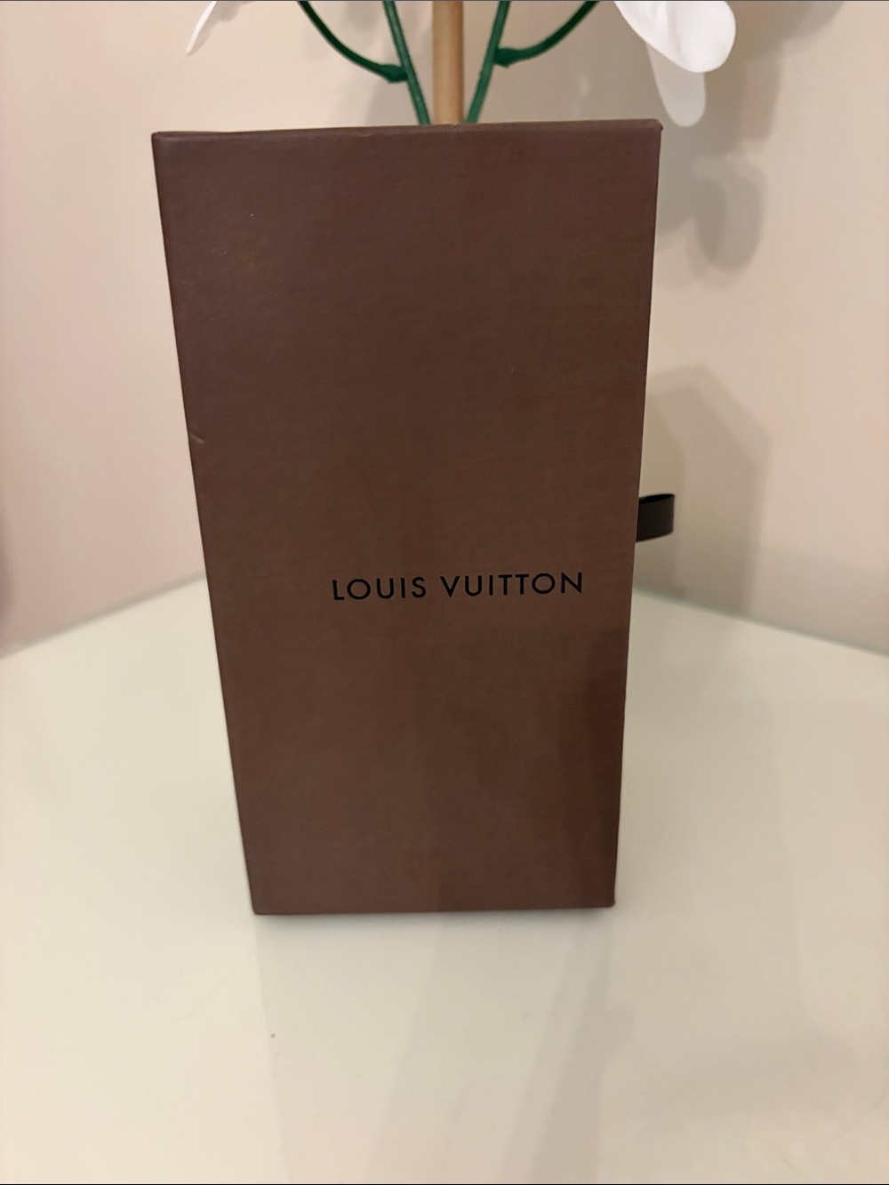 Louis Vuitton Brown Presentation Box with Black Logo
